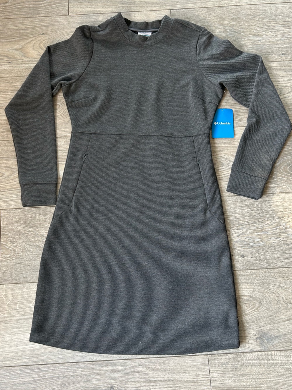 Columbia Firwood Ottoman Long Sleeve Dress Gray Size Small New